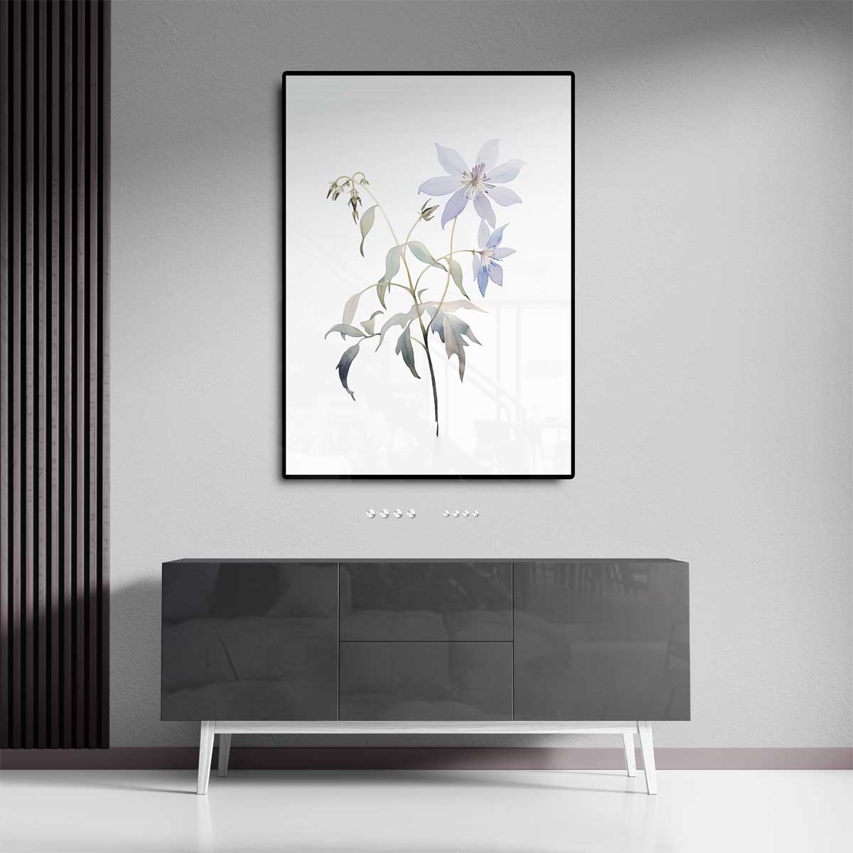 Prachtige Bloemen in Lichte Waterverf – staand kunstwerk voor modern interieur