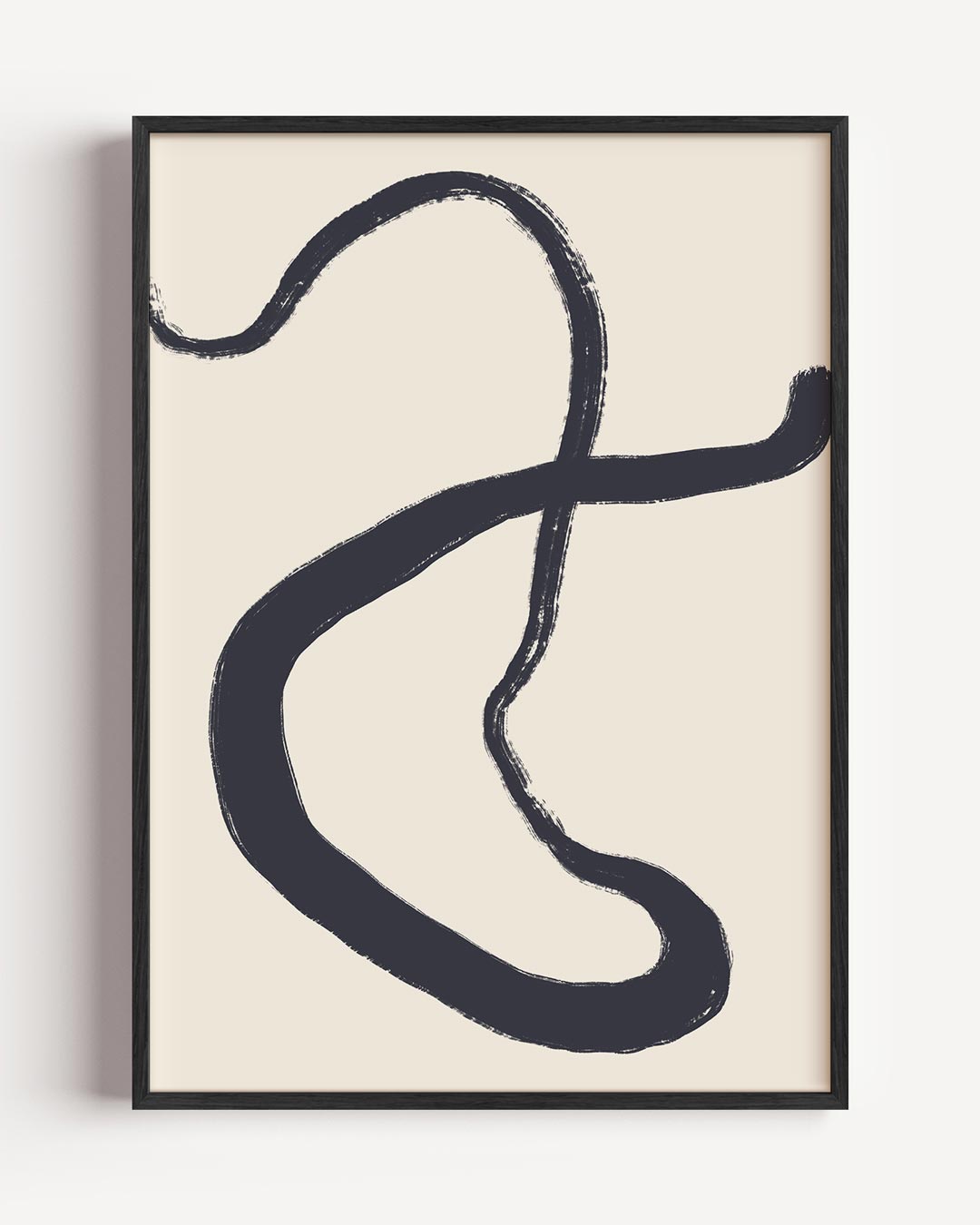 Abstracte Flow Print – abstracte portret poster als wanddecoratie