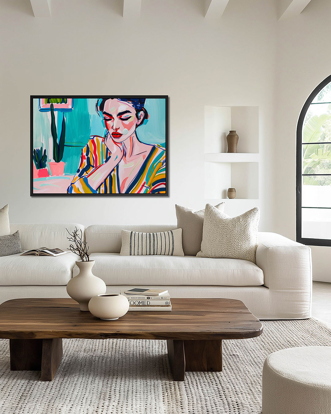 Kleurrijke portret expressie – Kleurrijk – wanddecoratie in interieur