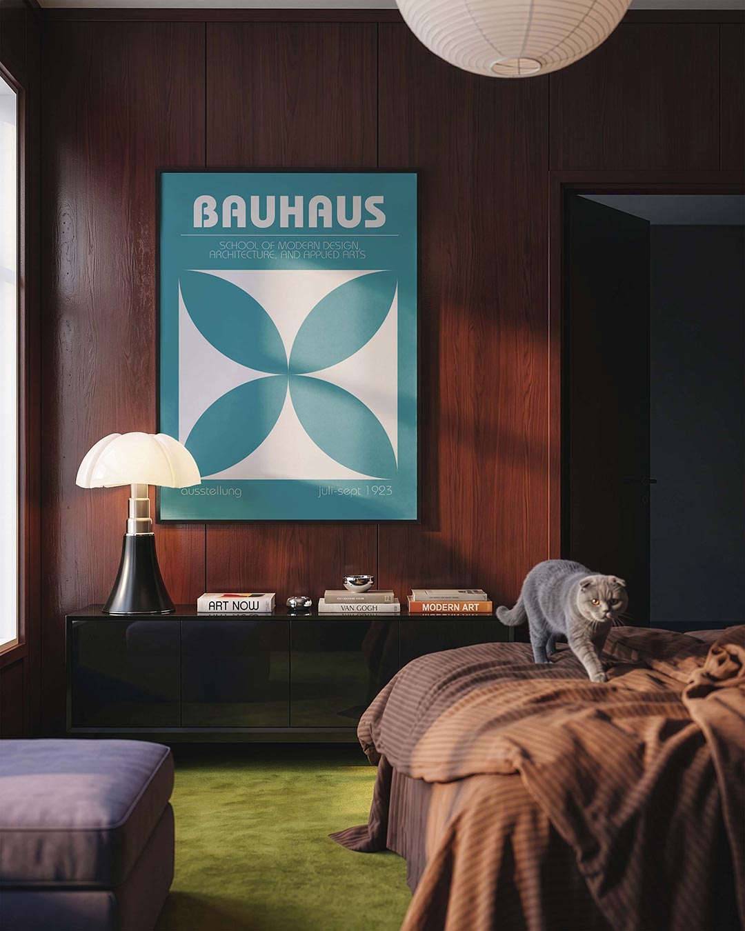 Vorm en kleur – geometrische Bauhaus poster in staand formaat