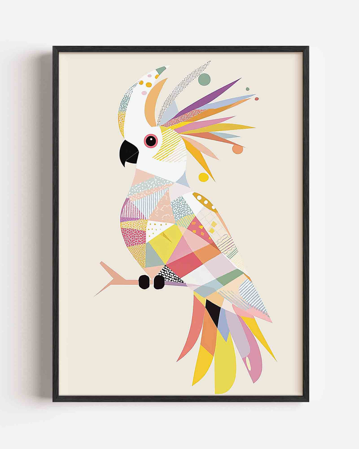Gekleurde papegaai – jungle portret poster als wanddecoratie