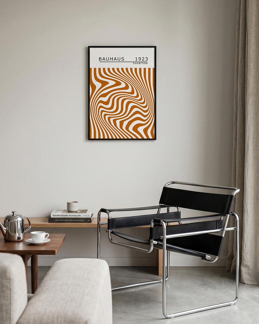 – geometrische Bauhaus poster in staand formaat