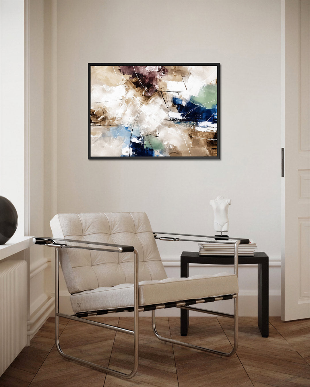Dynamische kleurencompositie – Kleurrijke – kunstwerk op canvas, dibond of plexiglas