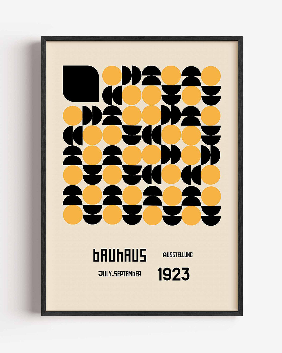 Vorm en ritme – staande Bauhaus poster als wanddecoratie
