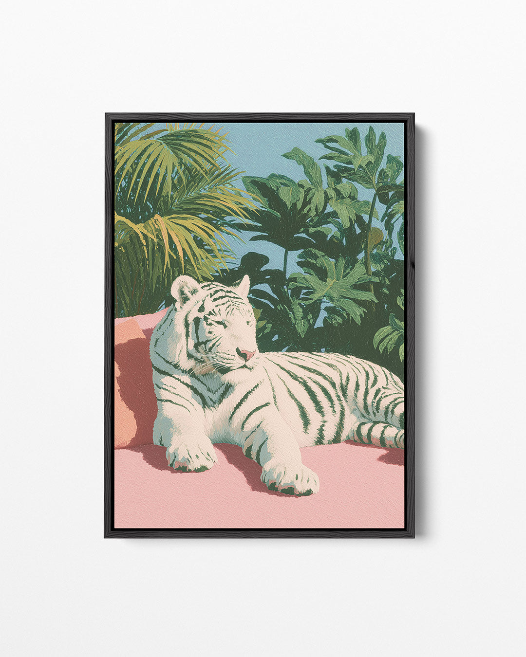 Tropische tijger – staand wanddecoratie kunstwerk