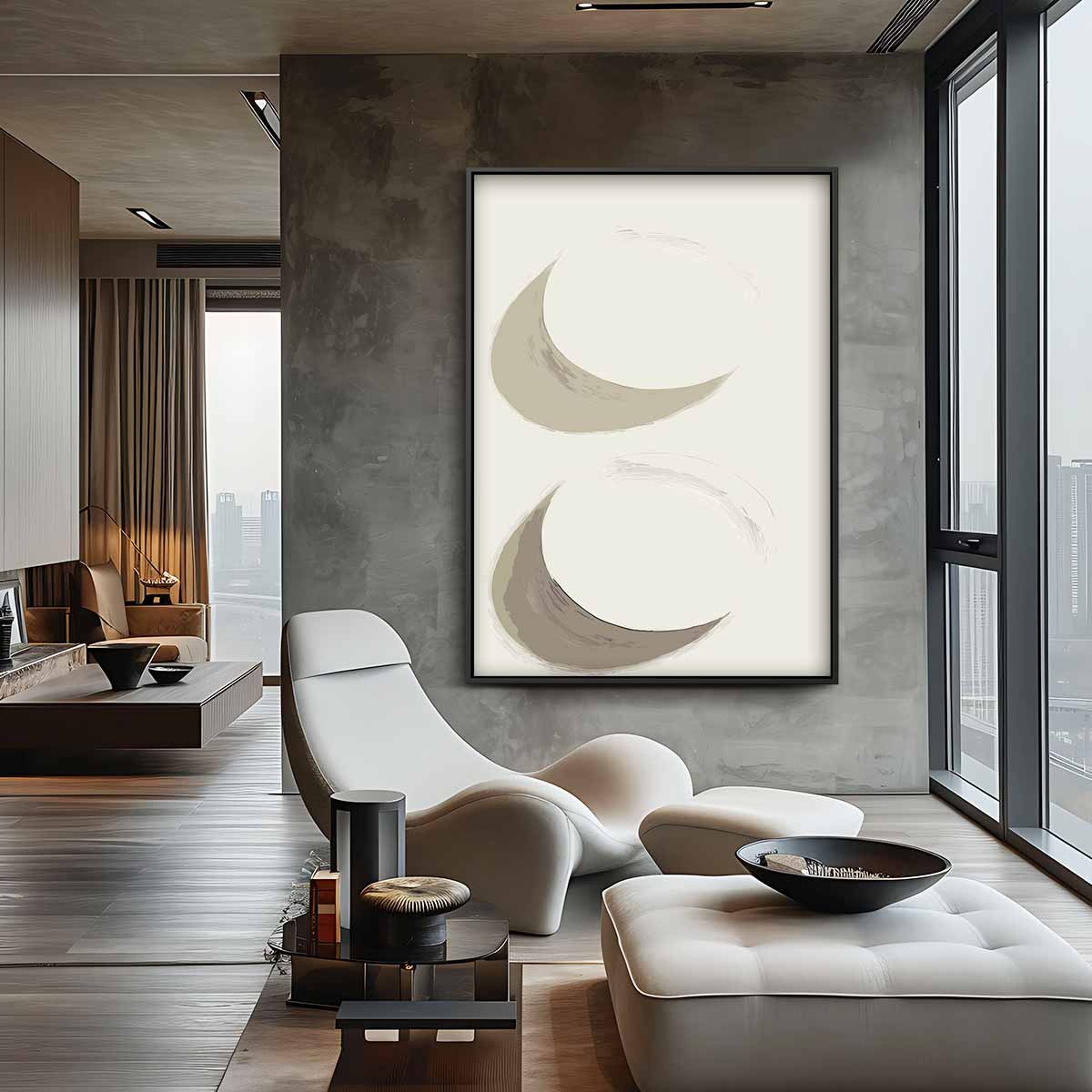 Dans van de Maan – canvas wanddecoratie in portret formaat