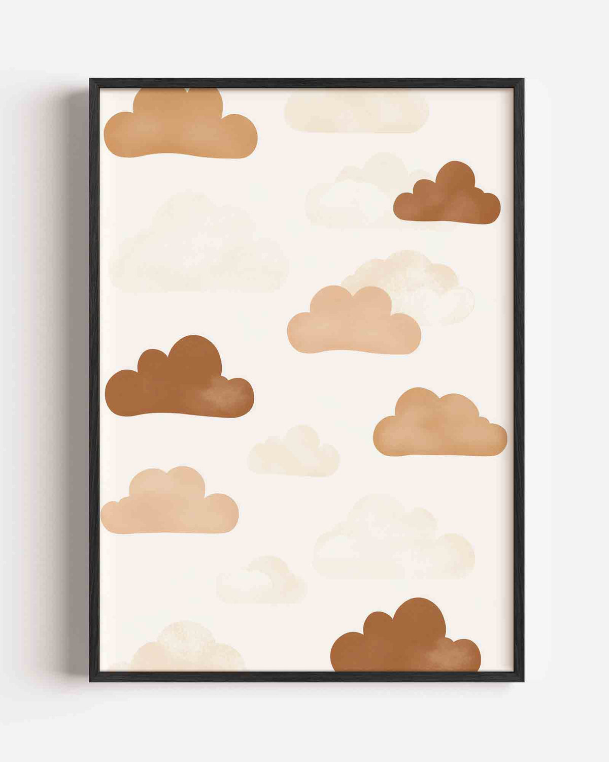 Wolkenpatroon – kids portret poster als wanddecoratie