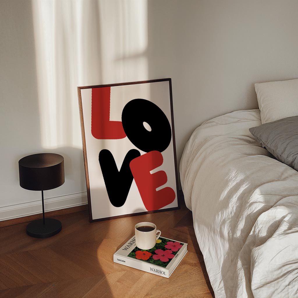 Love Grafische – staande zomer wanddecoratie van WallArtistic