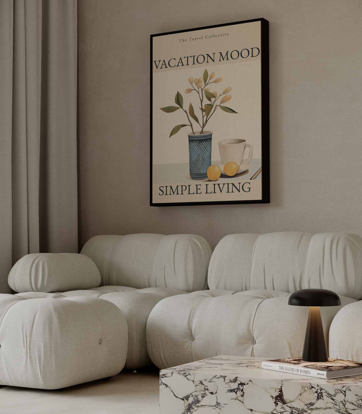 Vakantiegevoel – canvas kunstwerk als wanddecoratie