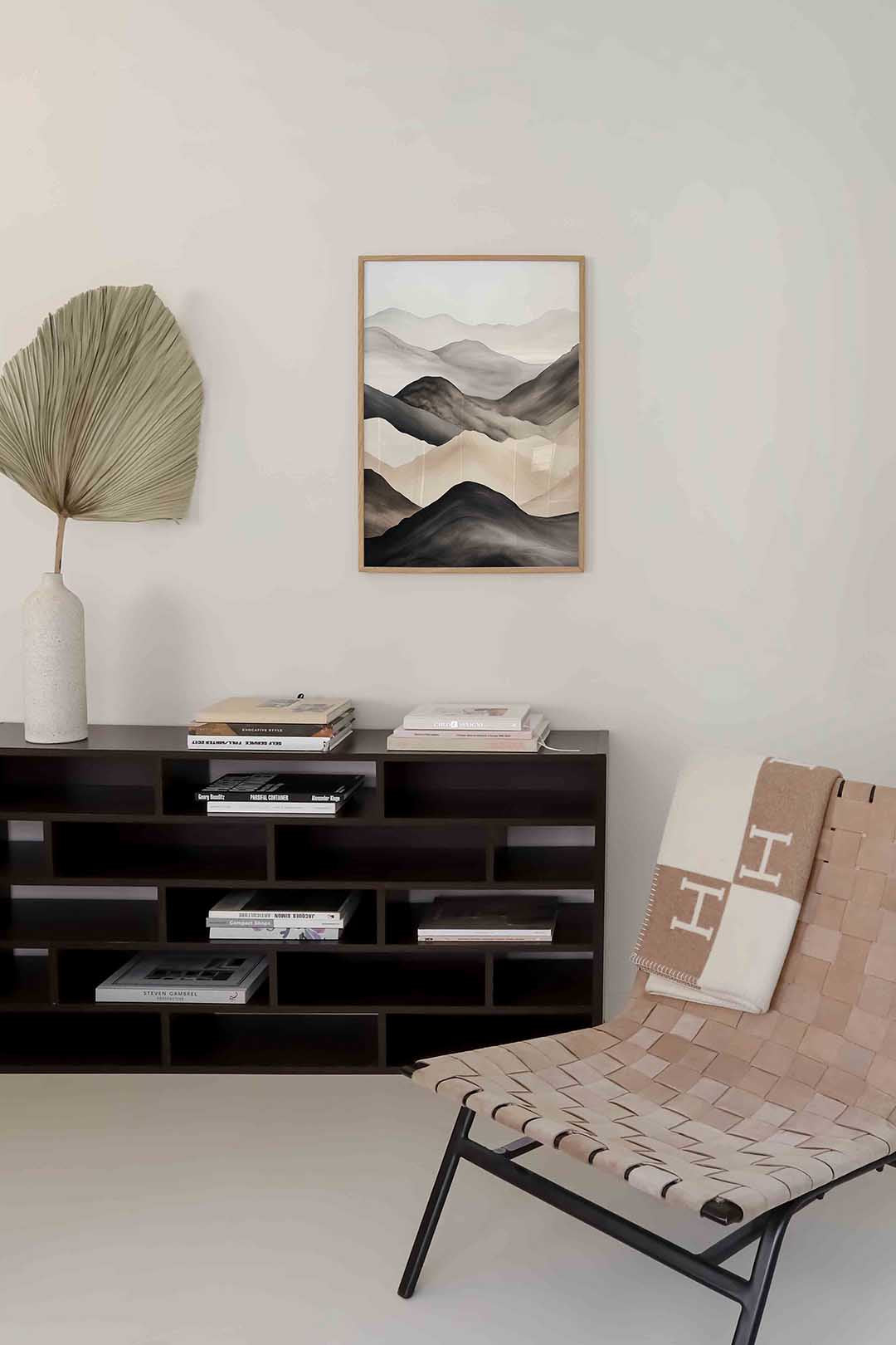 Golvende heuvels – natuur poster in staand formaat