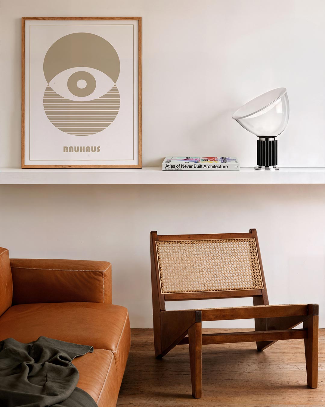 Cirkelstructuur – staande Bauhaus poster voor aan de muur