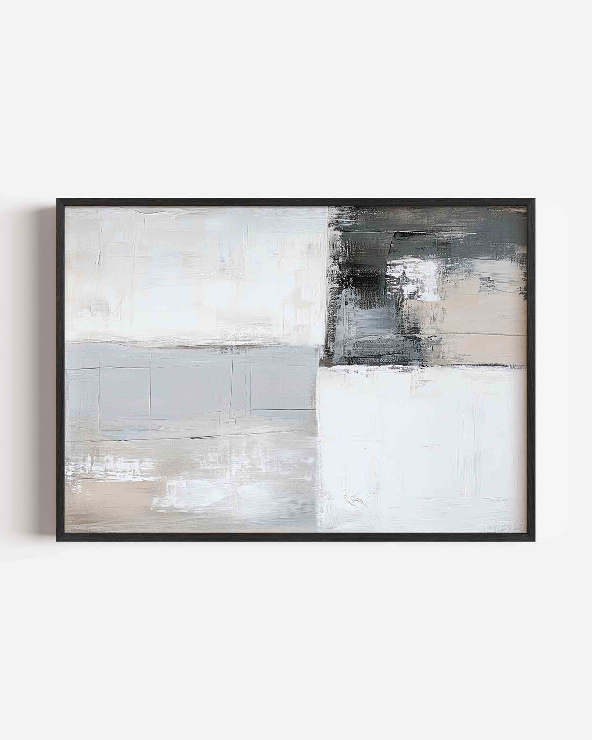Abstracte grijze vlakken – abstracte landscape poster als wanddecoratie