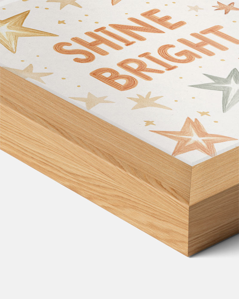 Shine Bright Sterrenposter – kids poster als vrolijke staande wanddecoratie