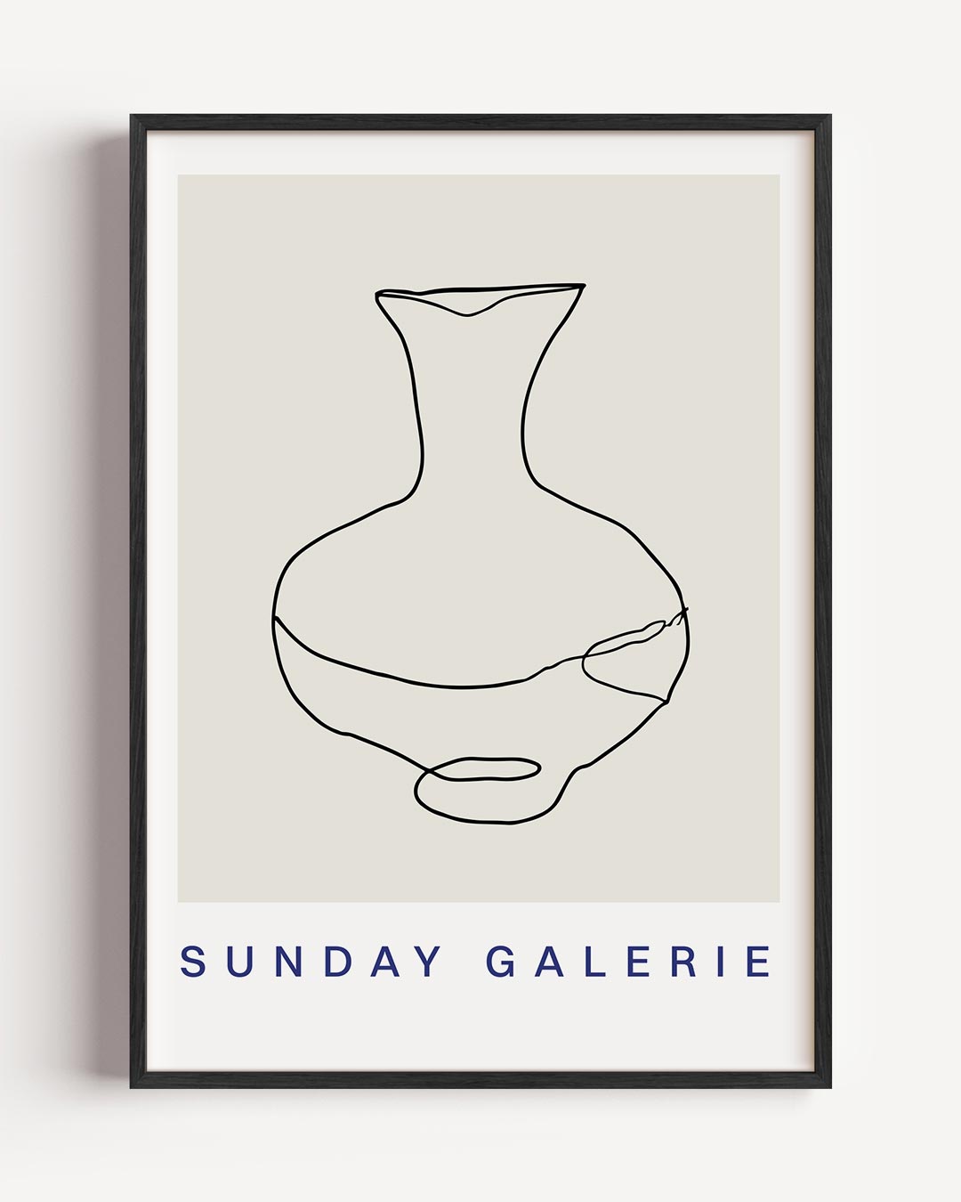 Minimalistische Kunstvaas – keuken portret poster als wanddecoratie