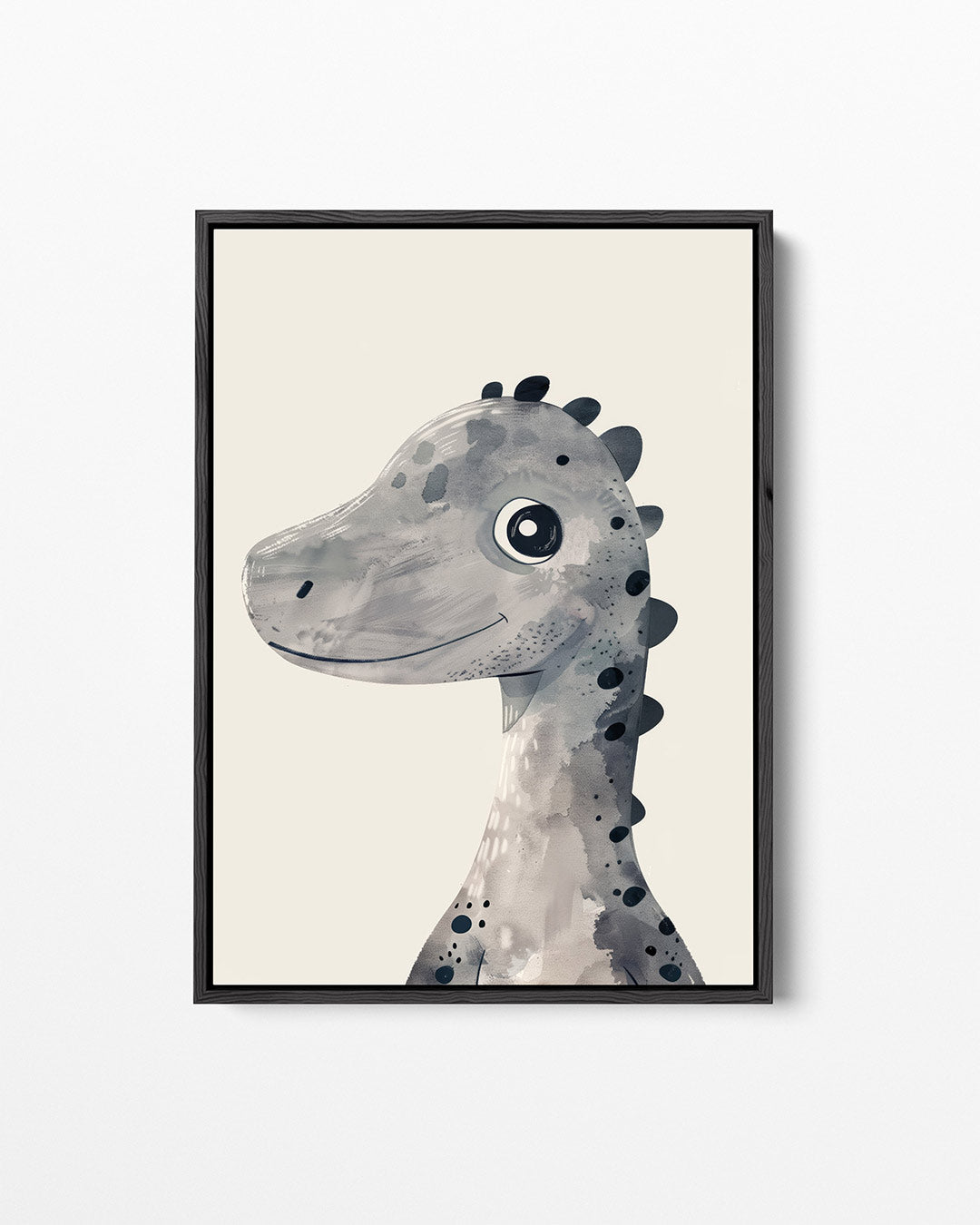 Vrolijke dinosaurus illustratie – staand wanddecoratie kunstwerk