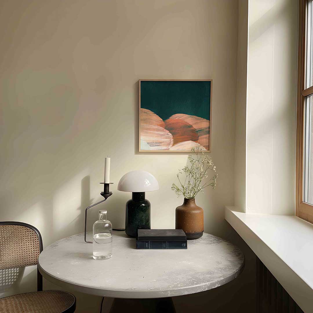Abstracte vormen – artistieke poster in vierkant formaat