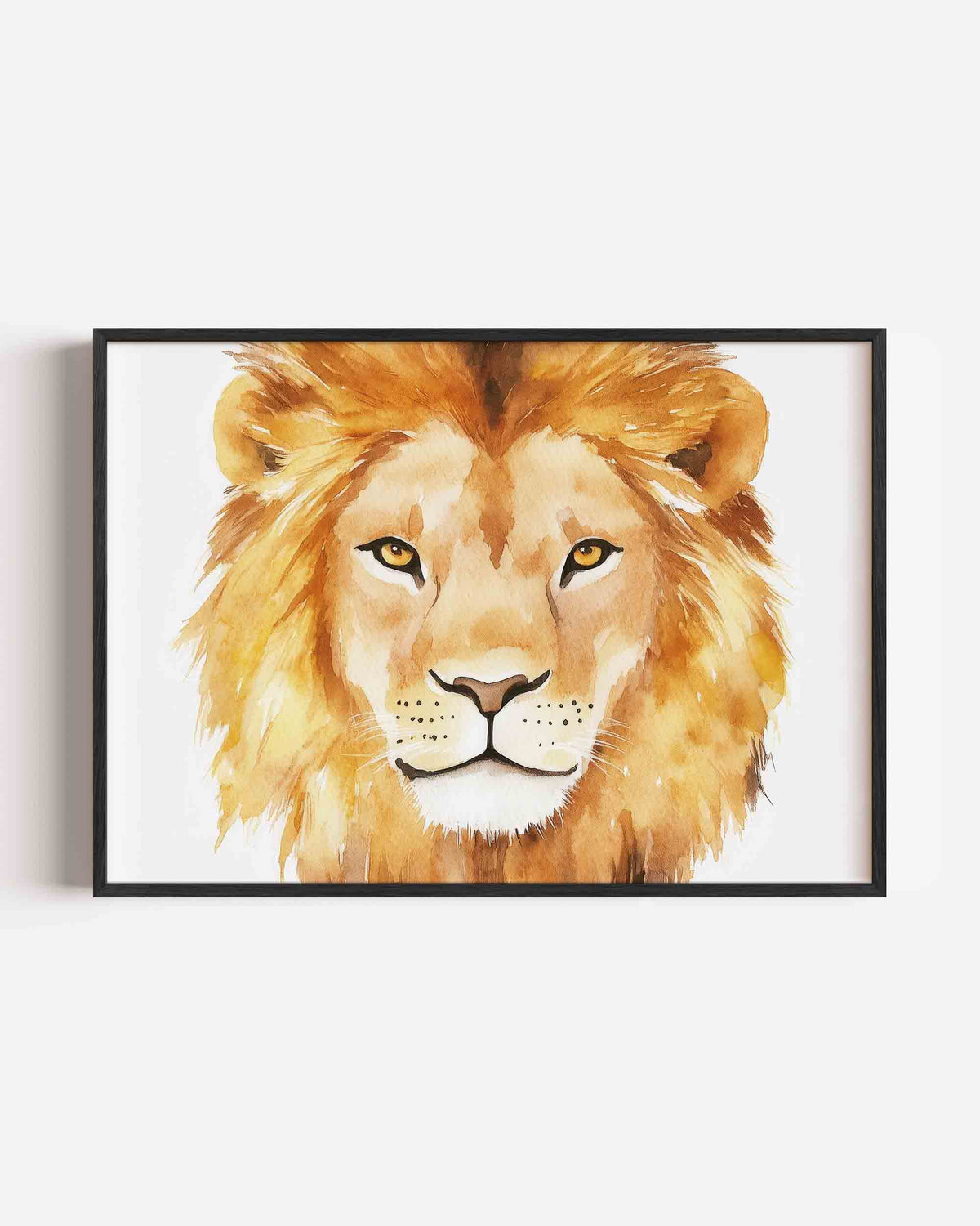 Leeuw portret – landscape kinderposter als wanddecoratie