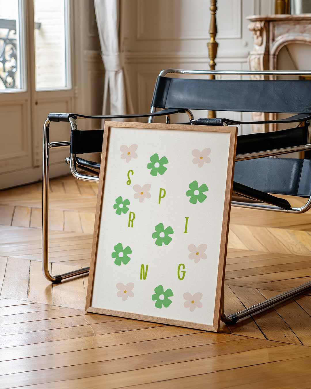 Bloemenpracht Lente – staande muurposter voor Pasen