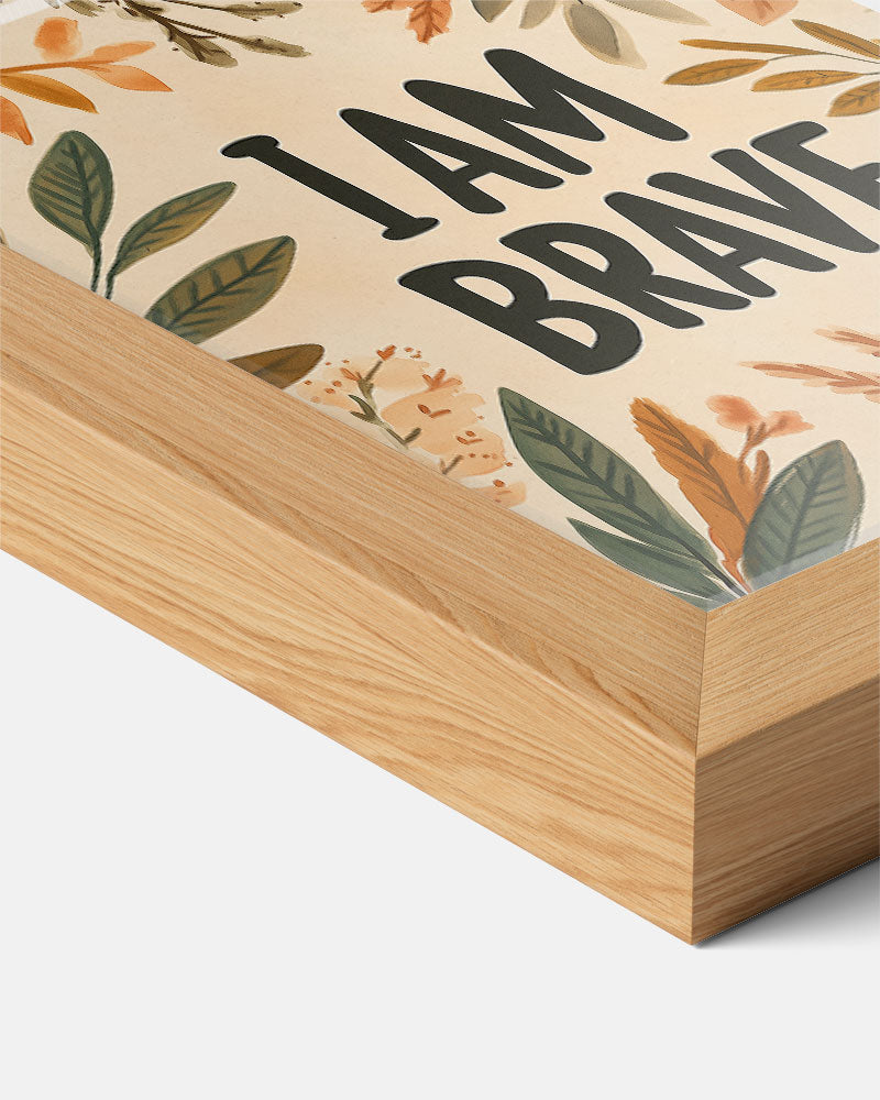 Dappere Quote Botanische – kids poster als vrolijke staande wanddecoratie