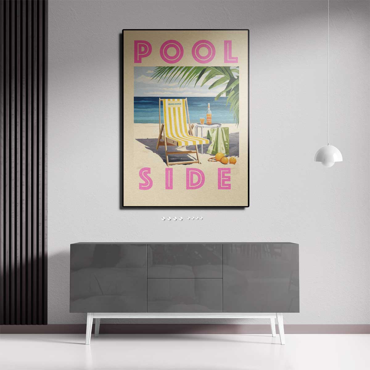 Zomerstrand Lounge – staand kunstwerk voor modern interieur