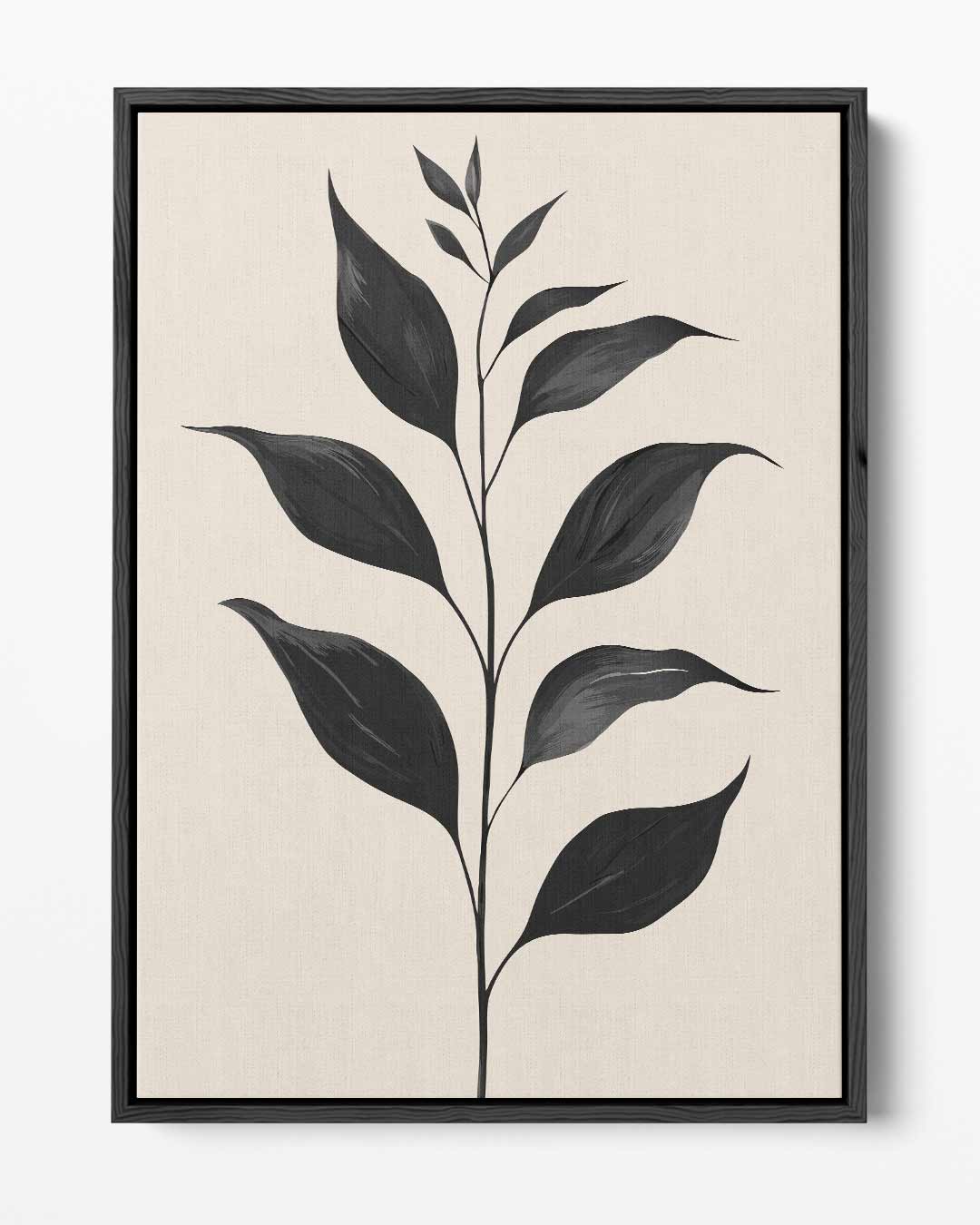 Minimalistisch Botanisch Kunstwerk – portret kunstwerk als wanddecoratie