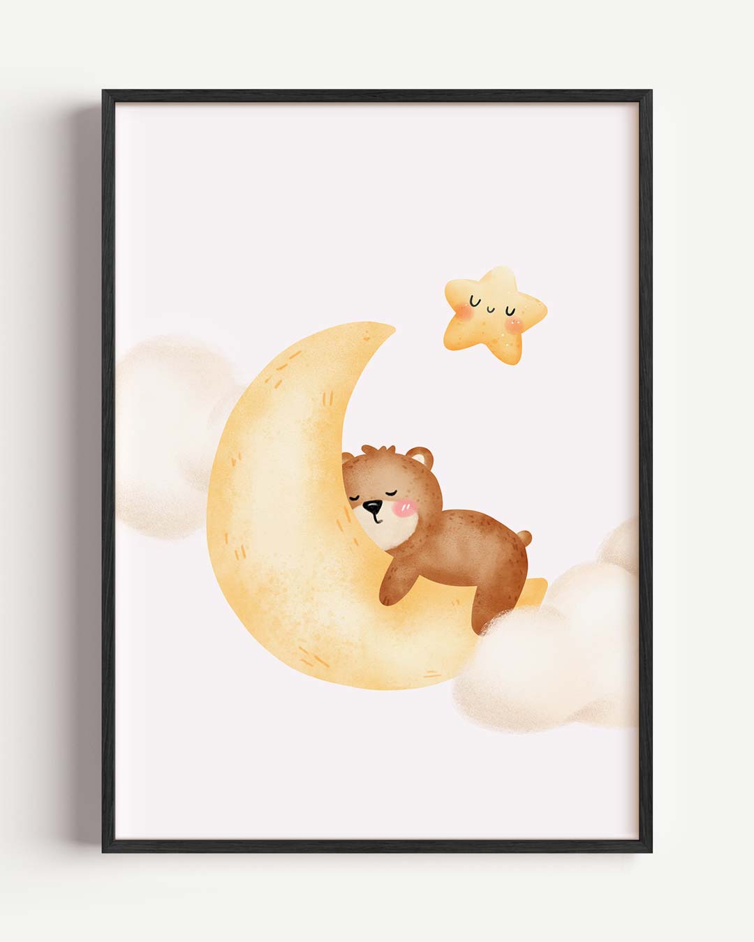 Dromerige Beren – kids portret poster als wanddecoratie