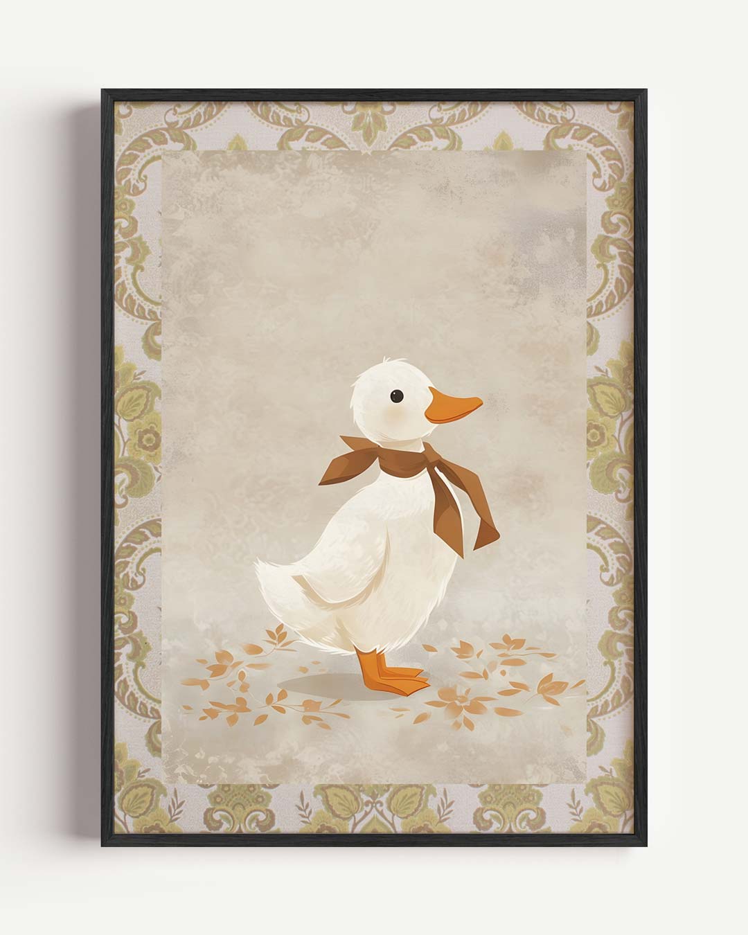 Vintage Eendje – kids portret poster als wanddecoratie