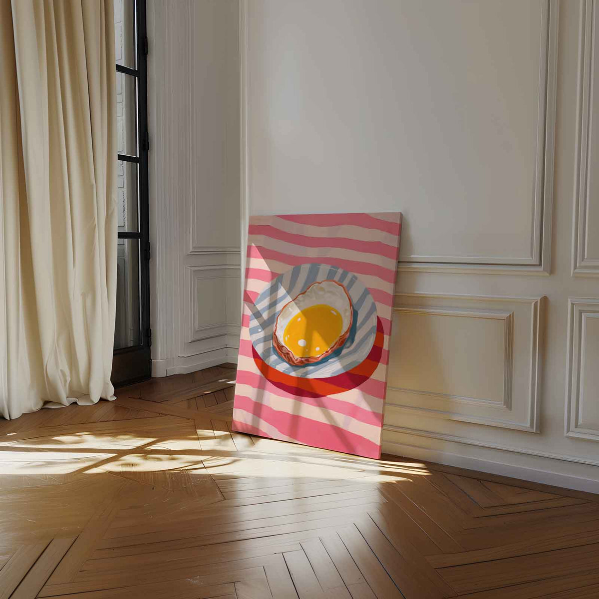 Zonnestraal op je Bord – staand kunstwerk voor modern interieur
