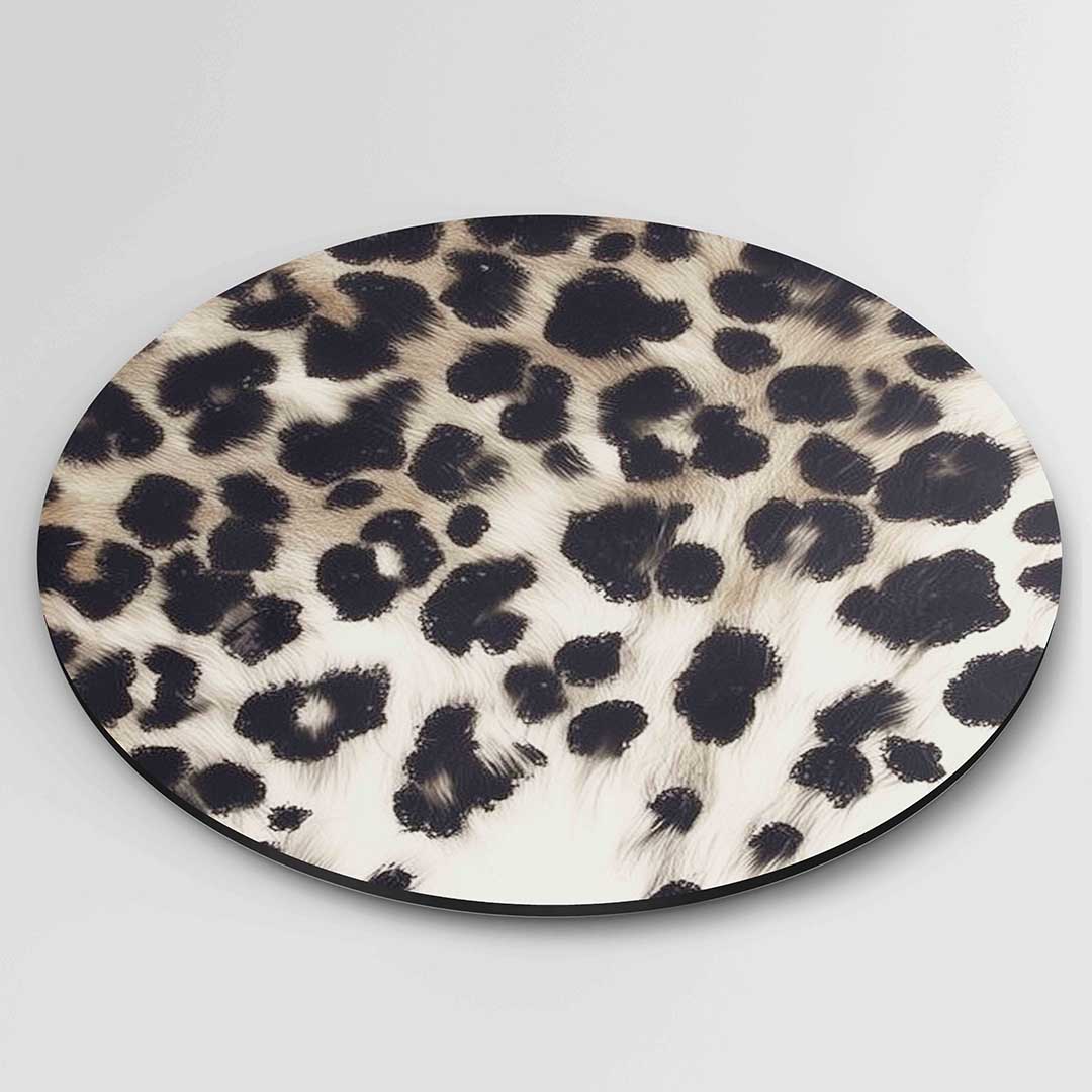 Luipaardpatroon – ronde safari wanddecoratie van WallArtistic