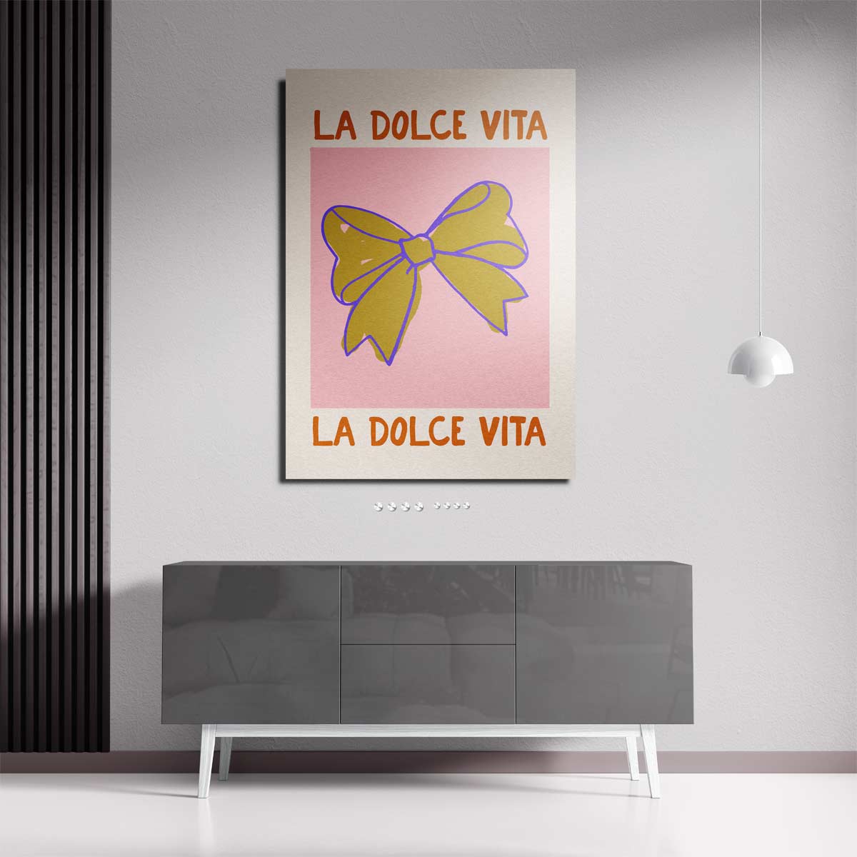 La Dolce Vita – dibond wanddecoratie in staand formaat