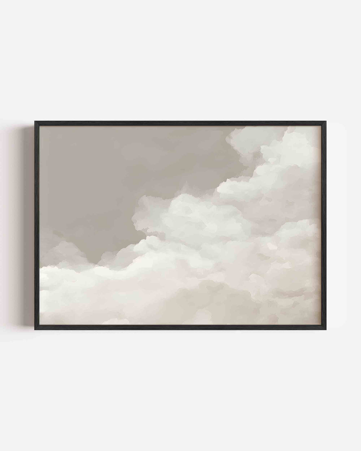 Wolkachtige vormen – abstracte landscape poster als wanddecoratie