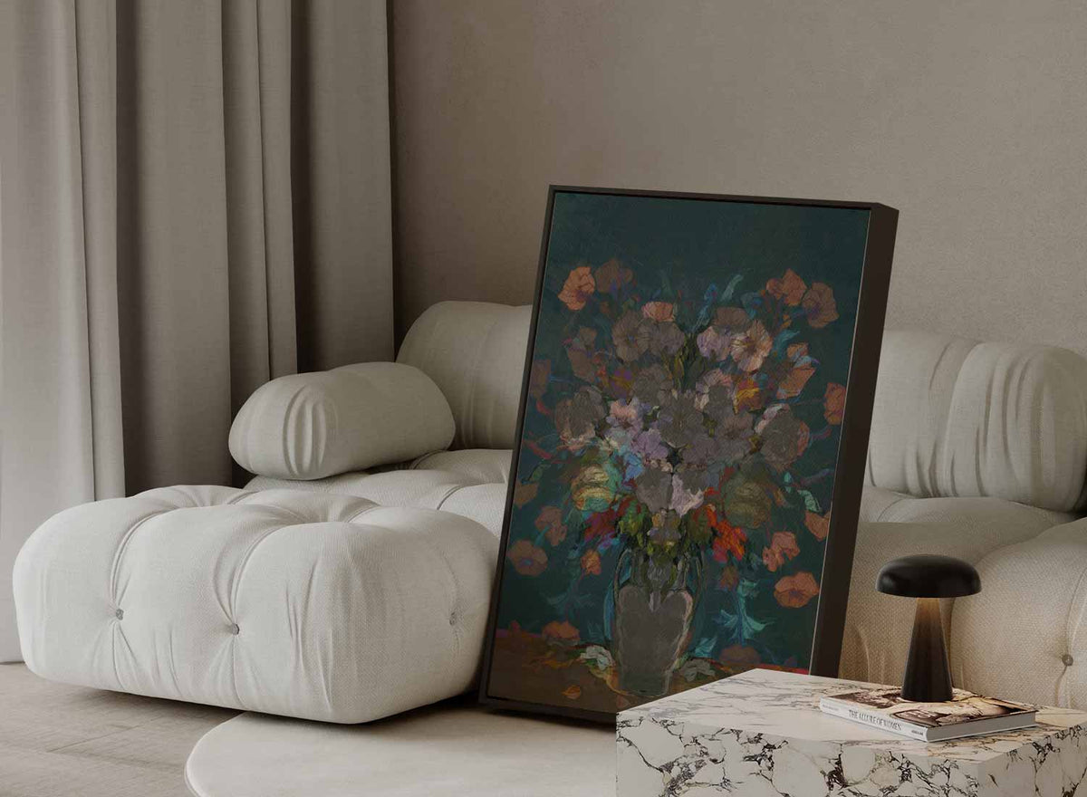 Bloemrijke Overvloed – portret kunstwerk als wanddecoratie, afbeelding 13
