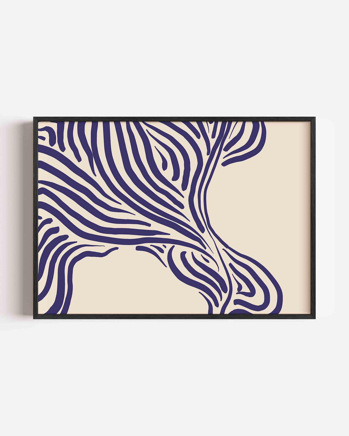 Gestreepte vormen – kleurrijke abstracte landscape poster als wanddecoratie