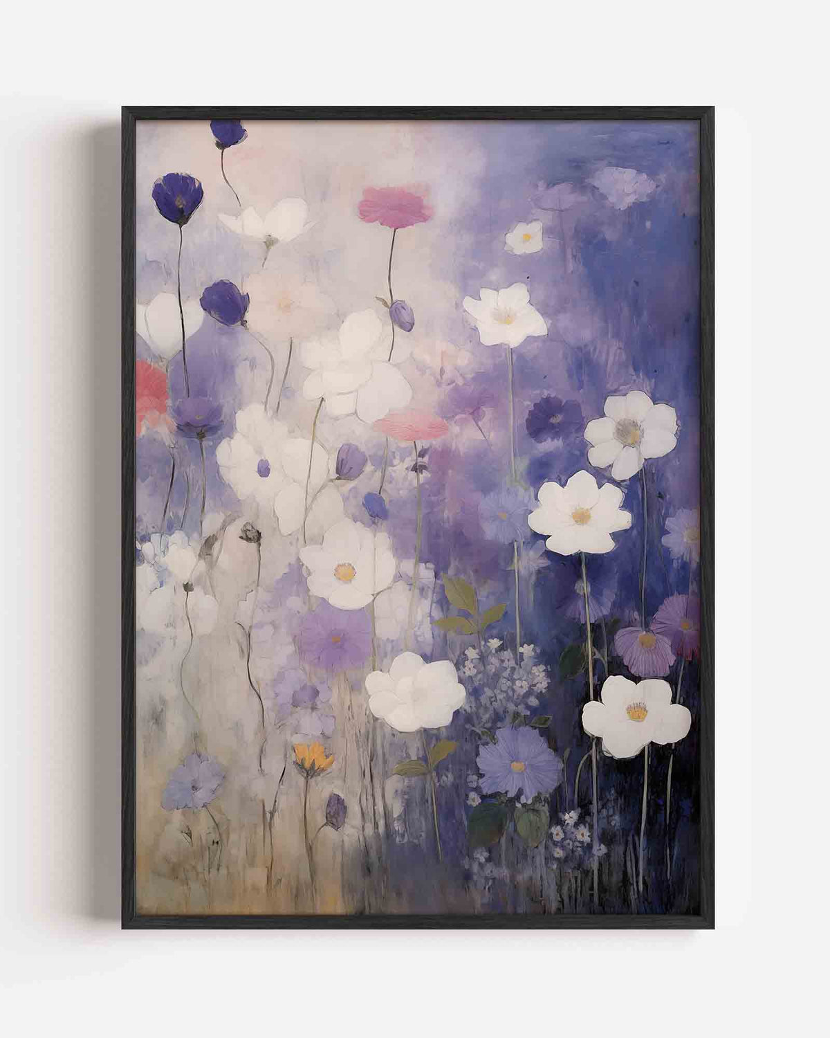 Bloemen in paarse tinten – bloemen portret poster als wanddecoratie