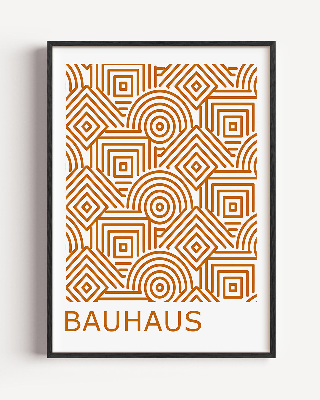 Lijnen en patronen – staande Bauhaus poster als wanddecoratie