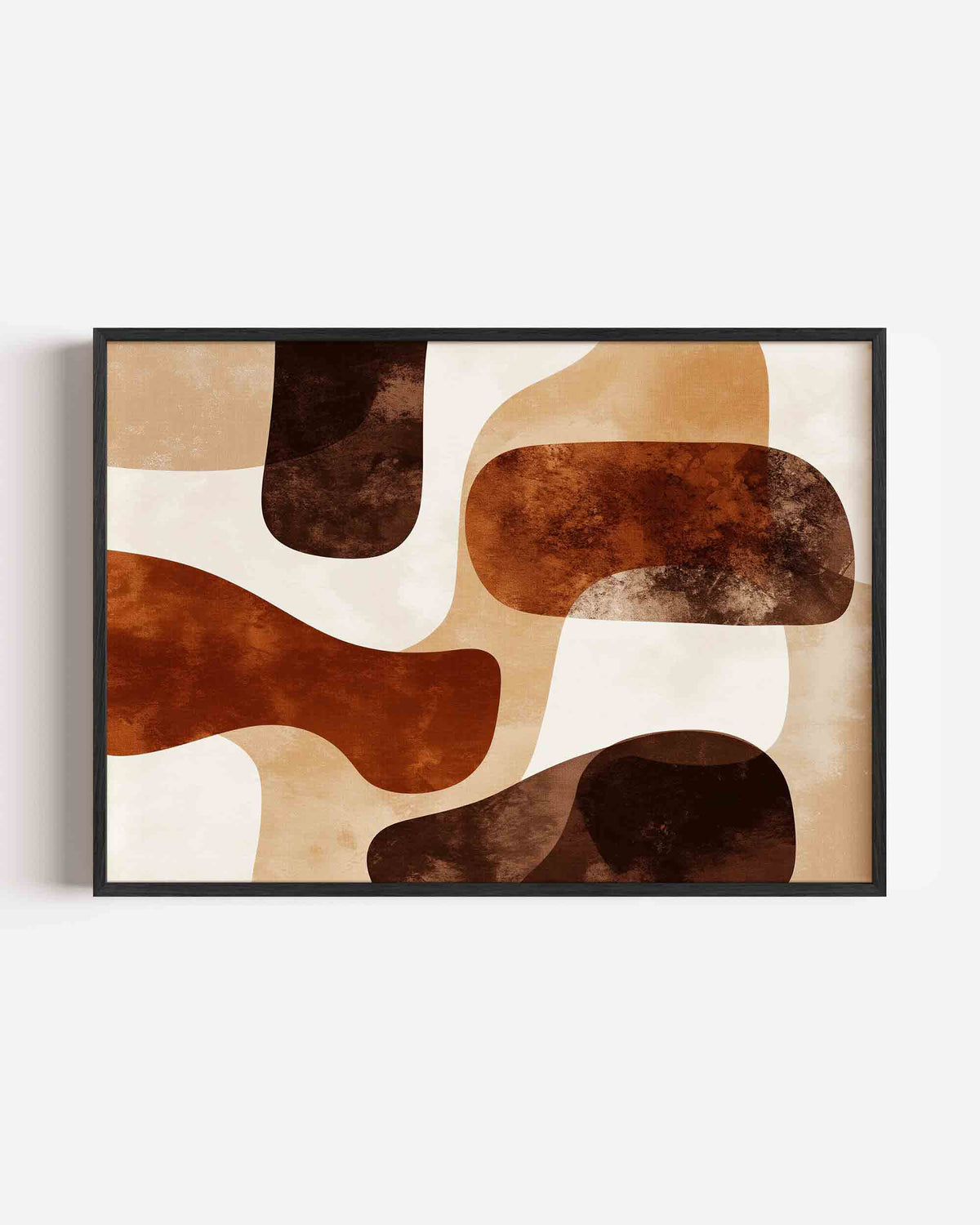 Abstracte vormen – abstracte landscape poster als wanddecoratie