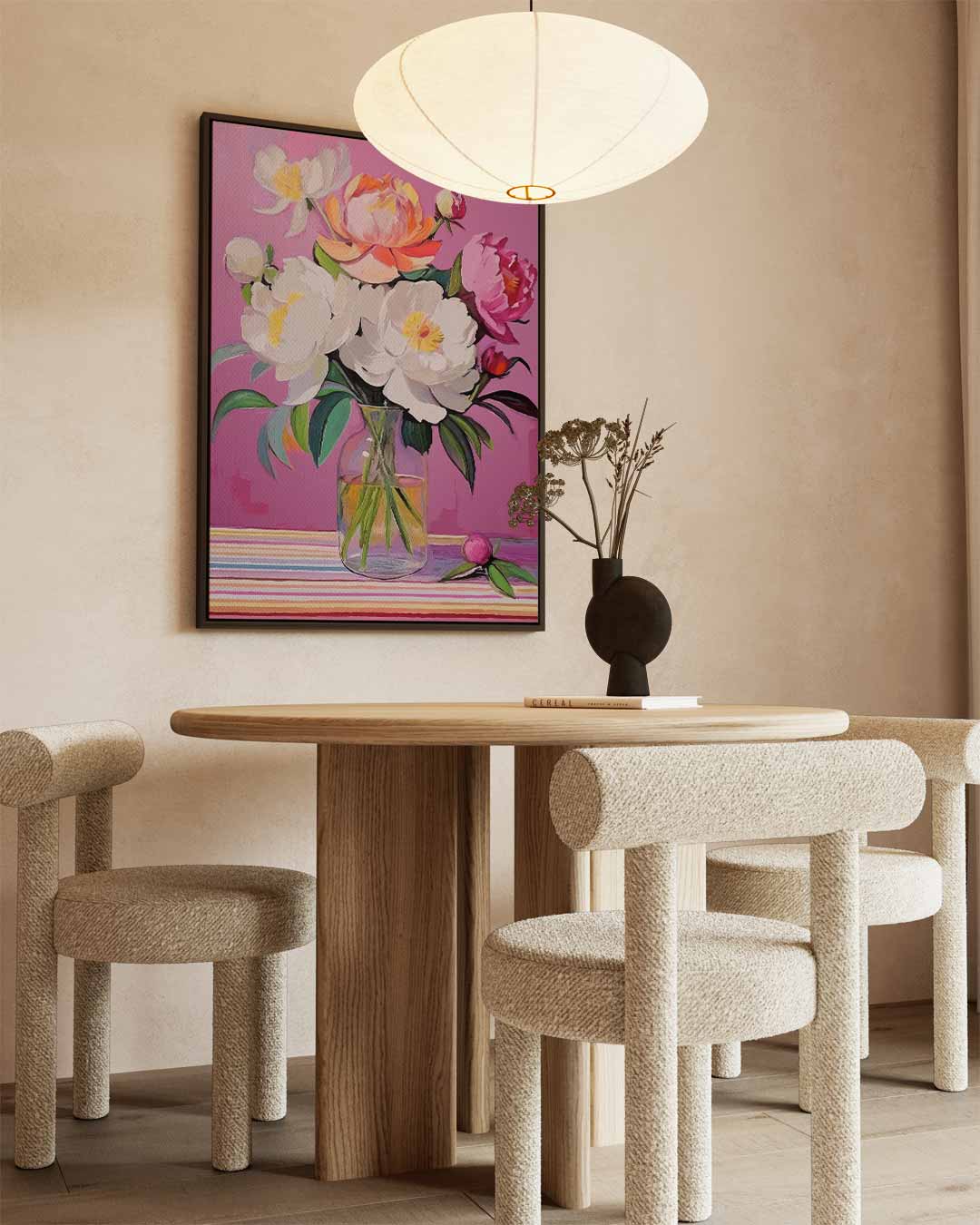 Betoverende Bloemenpracht – staande wandkunst voor woonkamer of interieur