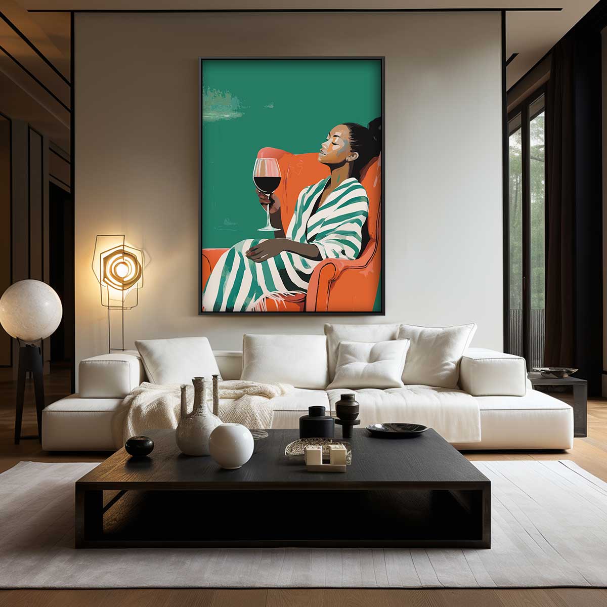 Sereen Genot – modern portret kunstwerk van WallArtistic