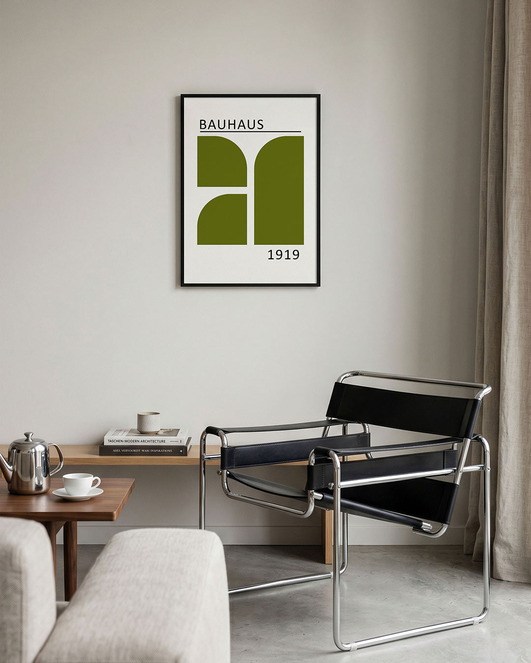 Vorm en balans – geometrische Bauhaus poster in staand formaat