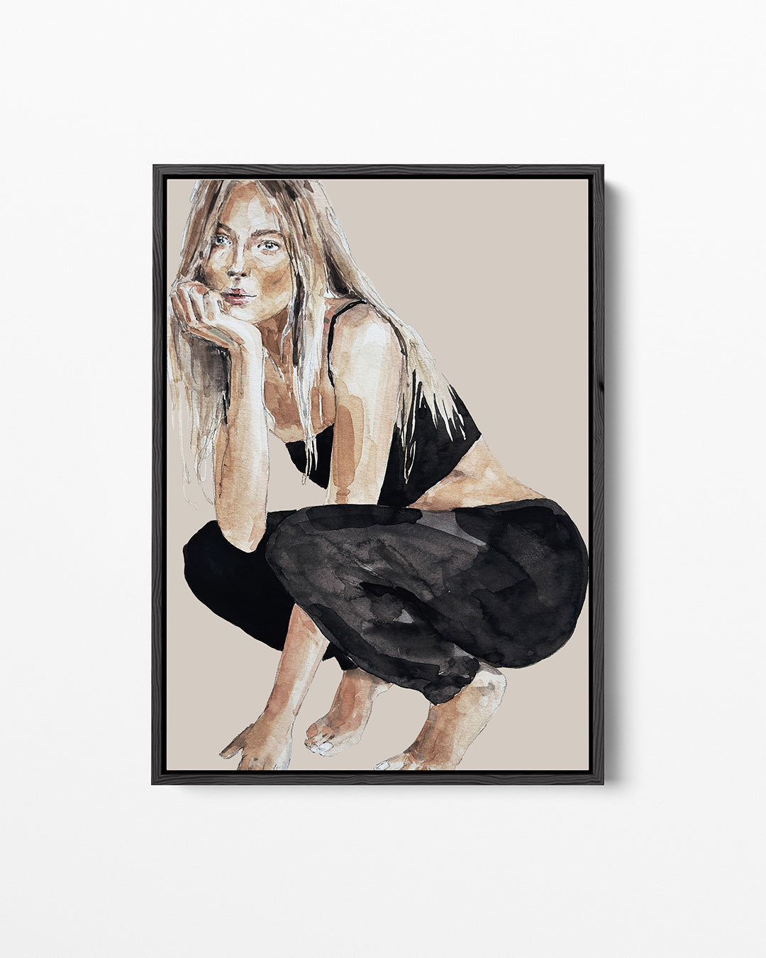 Vrouwelijke pose – staand wanddecoratie kunstwerk