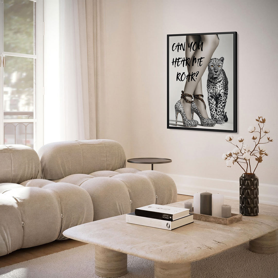 Dierlijke elegantie – staand wanddecoratie kunstwerk
