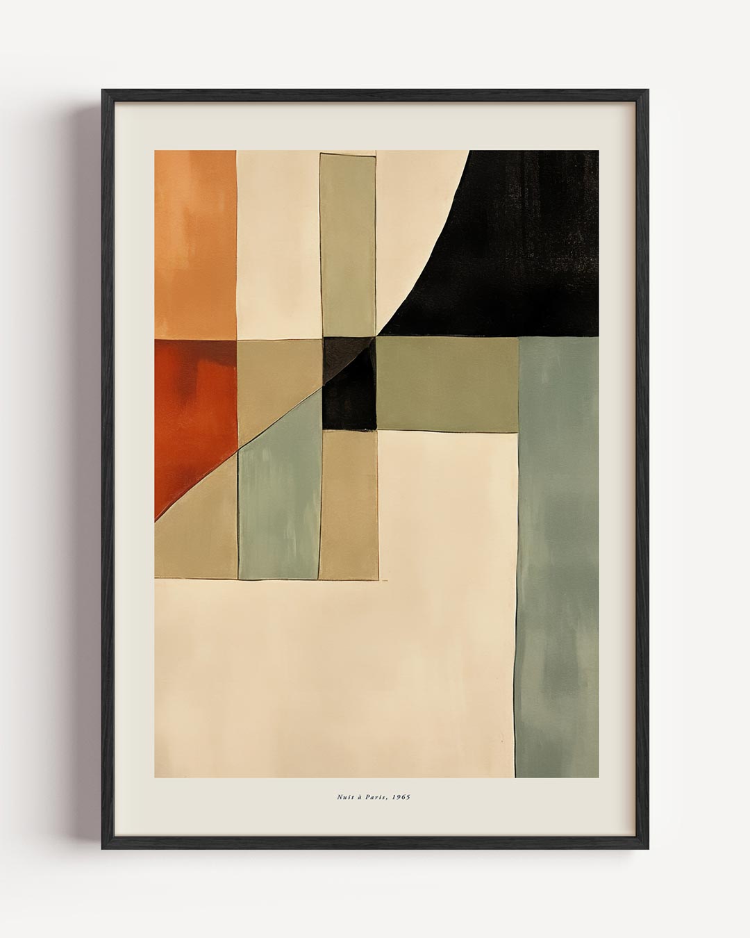 Abstracte Geometrische Kunstposter – abstracte portret poster als wanddecoratie