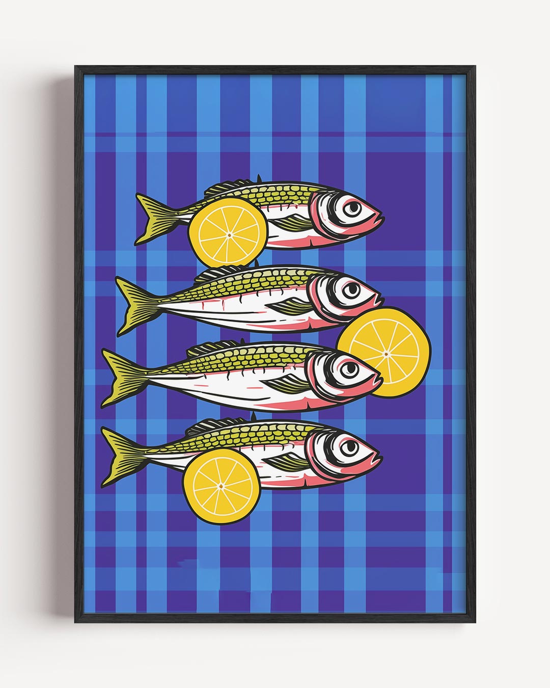 Frisse Visschotel – keuken portret poster als wanddecoratie