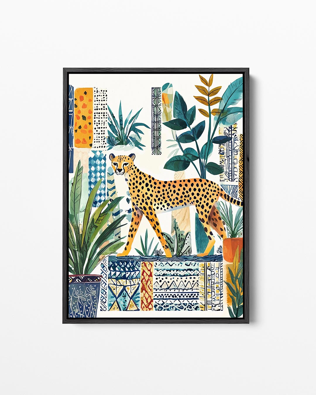 Dieren en patronen – staand wanddecoratie kunstwerk