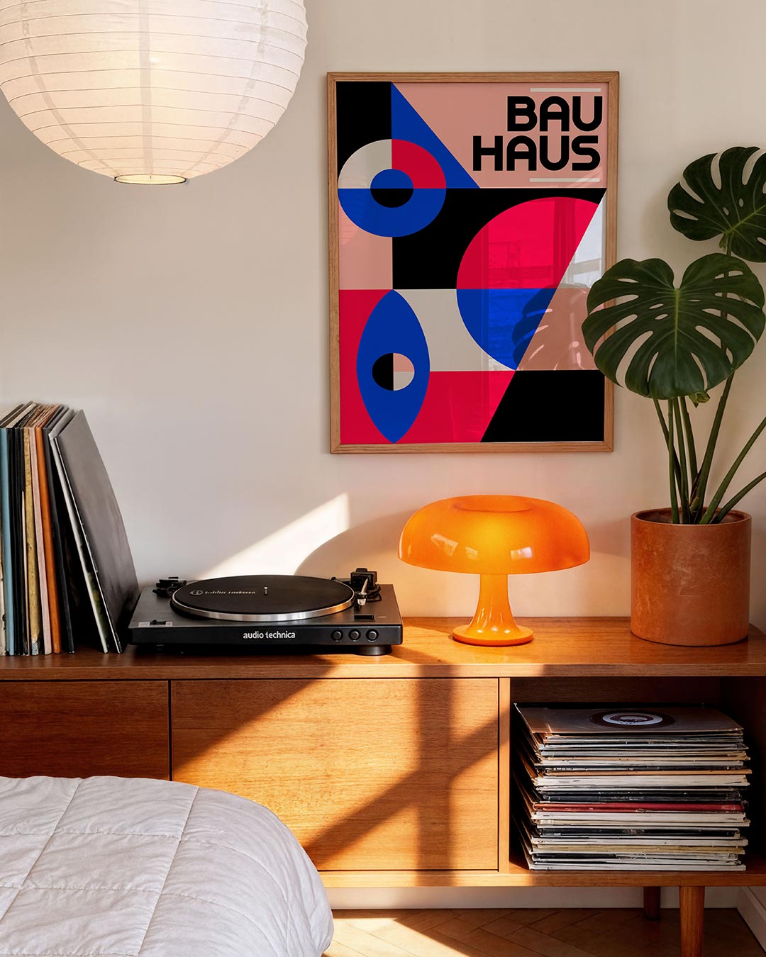 Vormen en vlakkenspel – moderne Bauhaus wandkunst als poster