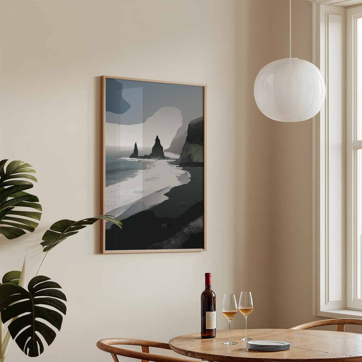 Mystieke Kustlijn – keukenposter in staand formaat
