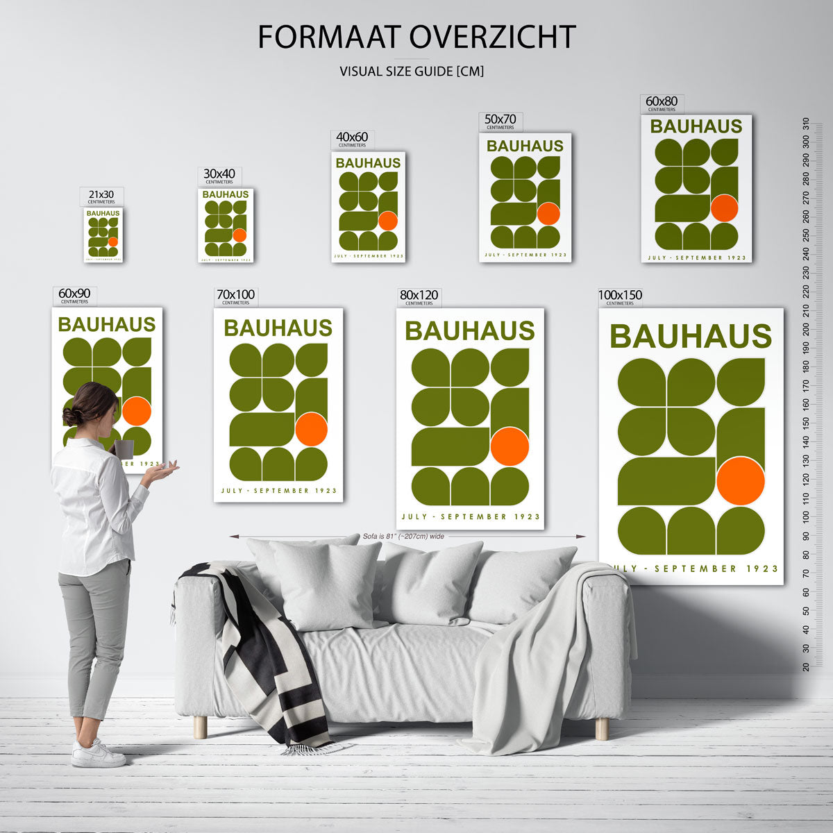 Vorm en kleur – Bauhaus poster als moderne geometrische wanddecoratie