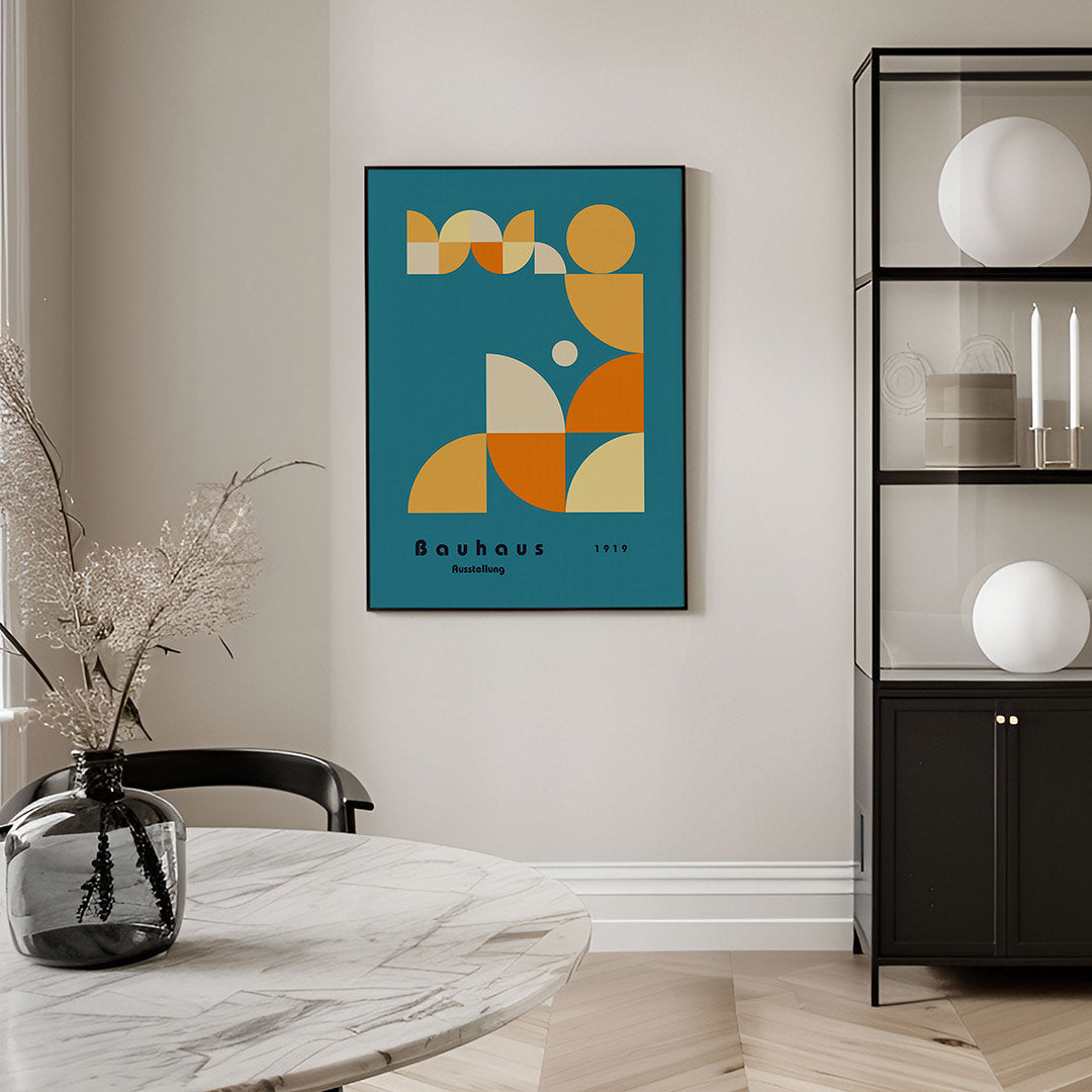 Vorm en kleur – geometrische Bauhaus poster in staand formaat