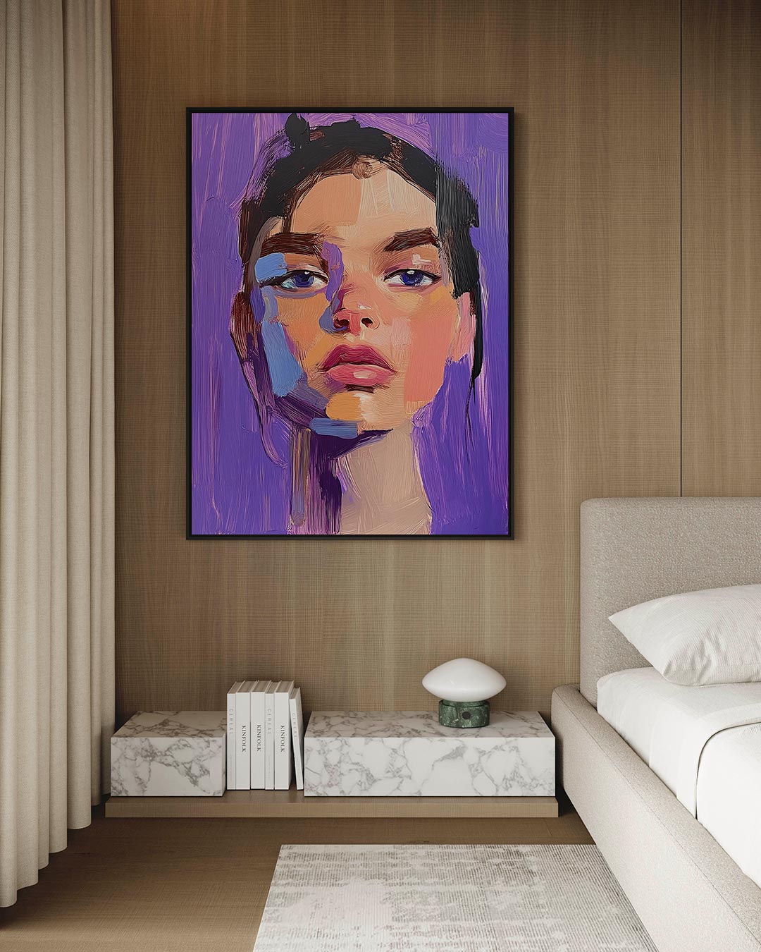Portretstudie – Dynamische – kunstwerk op canvas, dibond of plexiglas