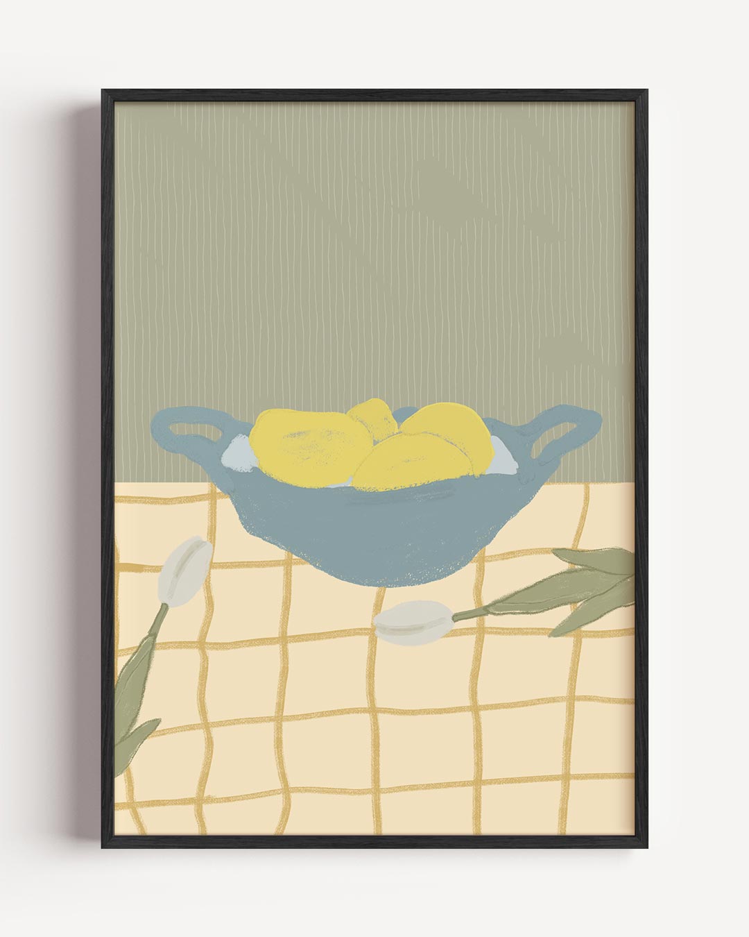 Lenteachtige Citrontaartjes – keuken portret poster als wanddecoratie